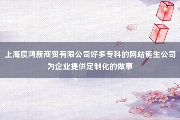 上海宸鸿新商贸有限公司好多专科的网站诞生公司为企业提供定制化的做事